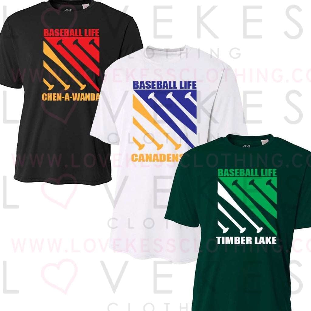 Baseball Life Camp T-Shirt - lovekess - clothing