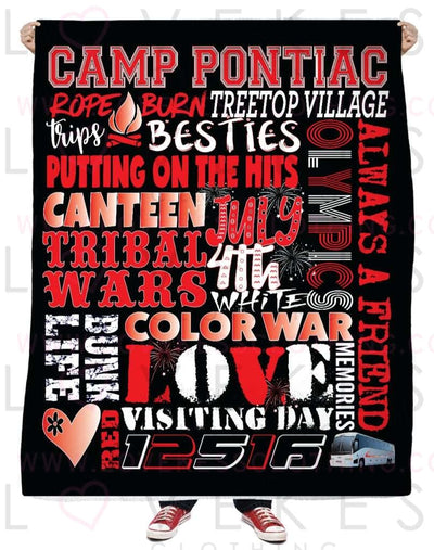Custom Bunk Life Camp Blanket - lovekess - clothing