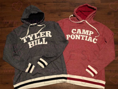 Custom Striped Vintage Hoodie - lovekess - clothing