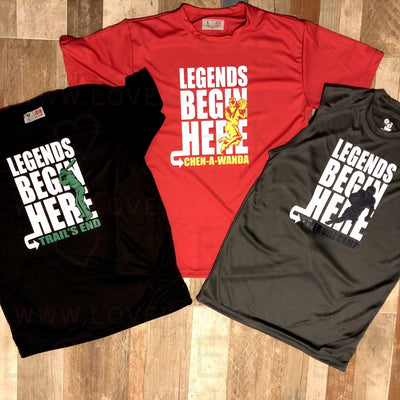 Legends Begin Here T-Shirt by LoveKess Clothing - lovekess - clothing