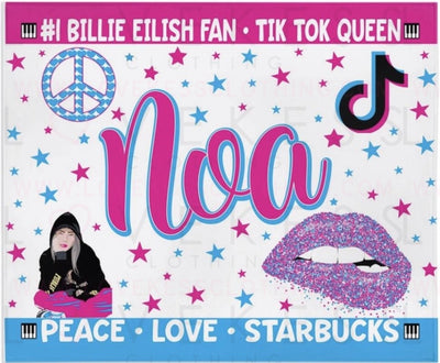 Personalized Custom Fleece Lips Blanket - lovekess - clothing