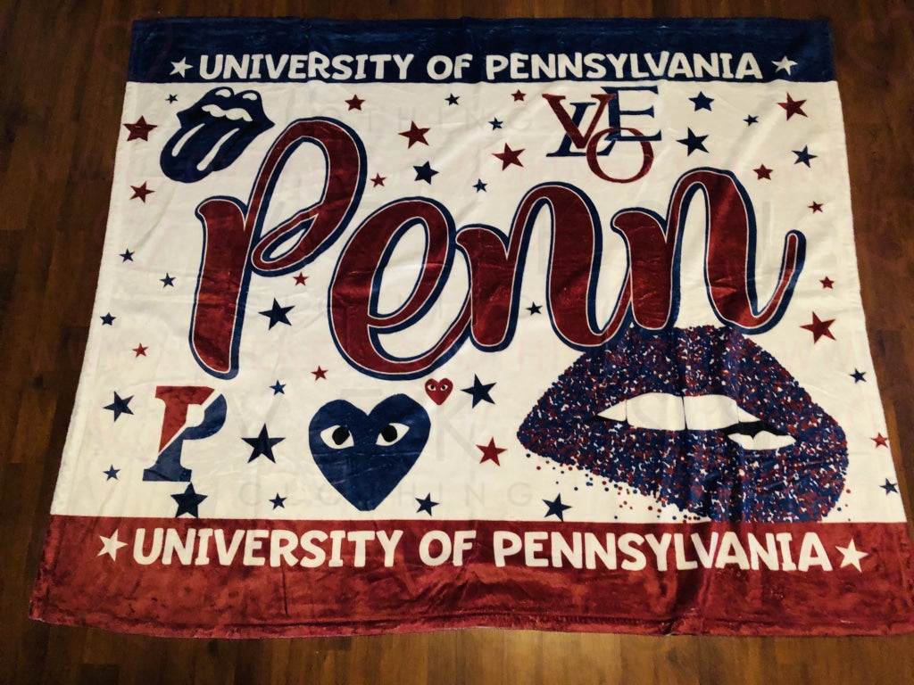 University of Pennsylvania Custom Fleece Blanket - lovekess - clothing