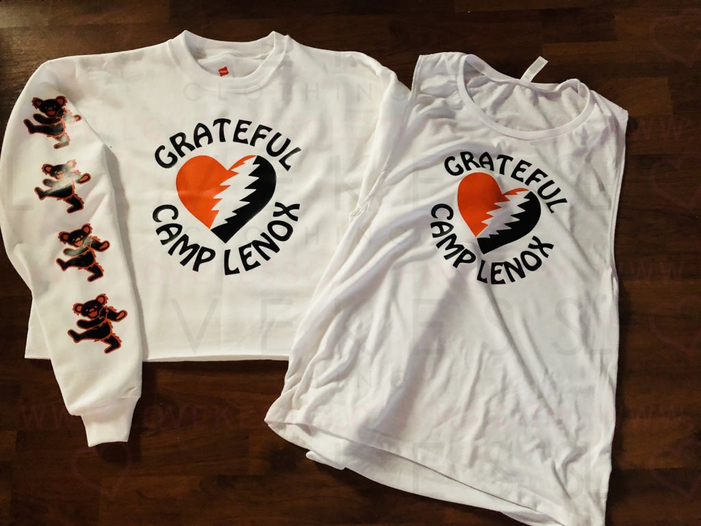 Grateful Heart Camp T-Shirt - lovekess - clothing