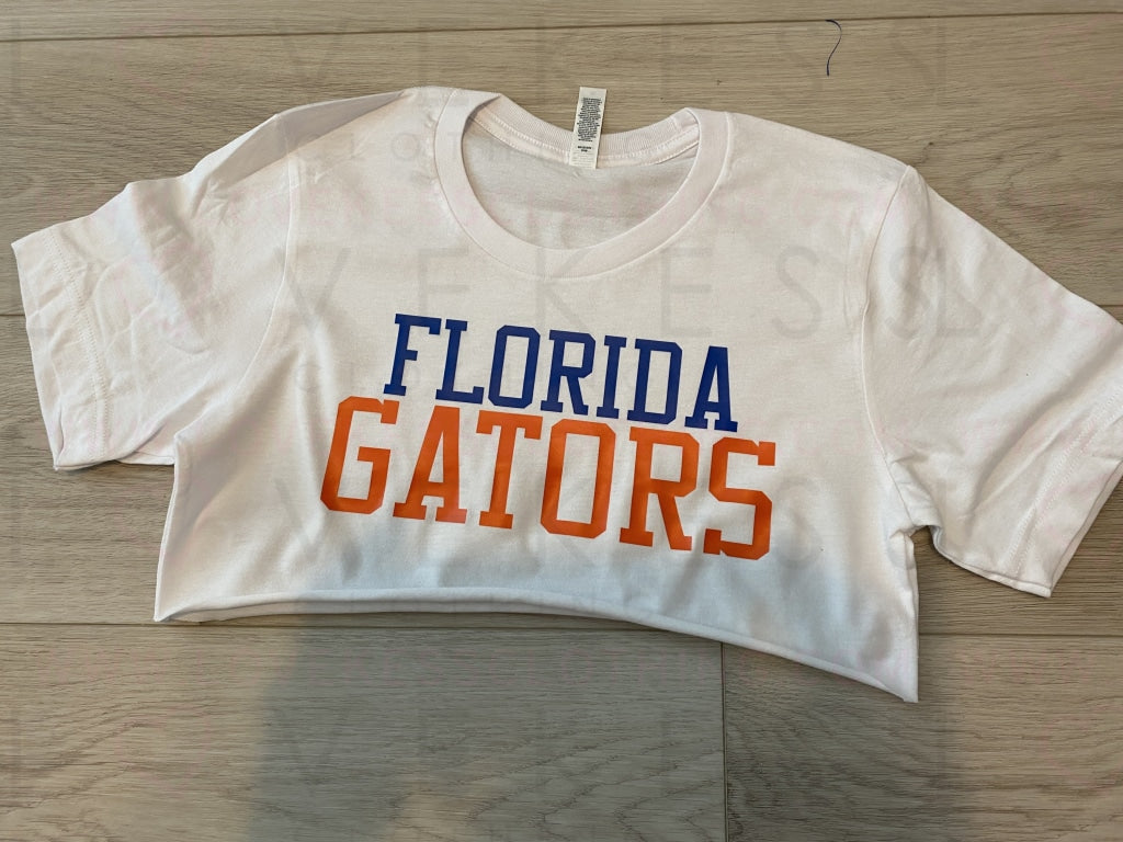 Game Day Super Crop Tee By Lovekess Clothing College