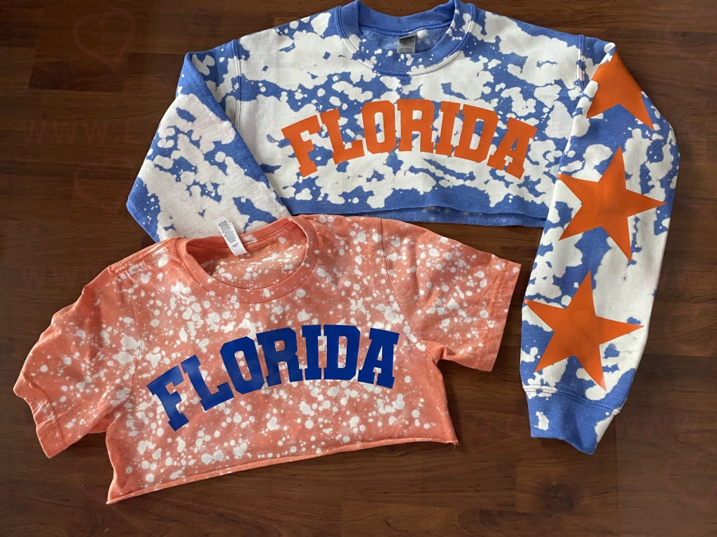 Super Cropped Bleached College Commitment Set - lovekess - clothing