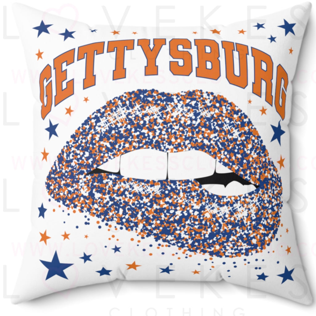 College Lips Pillow Cover