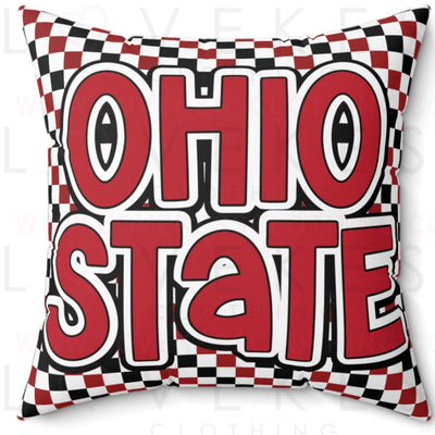 Checkered Custom College Pillow Cover