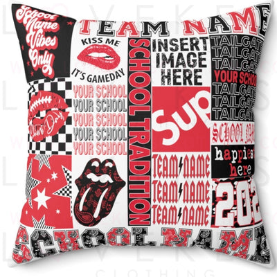 Customize Your Own 18 x 18 College Bed Party Pillow - Cover Only