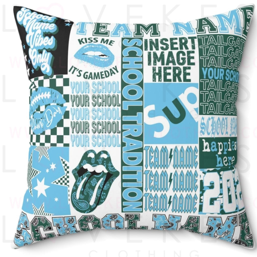 Customize Your Own 16 x 16 College Bed Party Pillow - Cover Only
