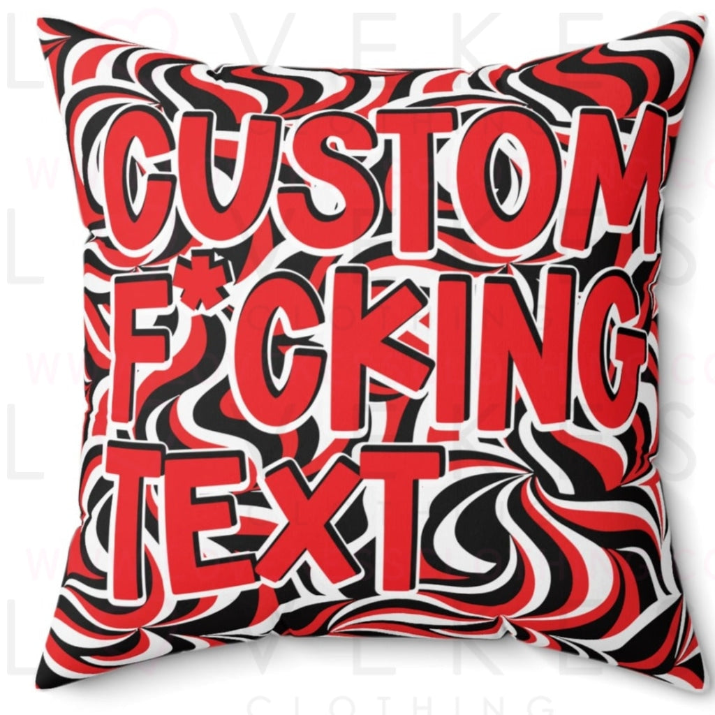 Customize Your Own Retro Bed Party Pillow Cover