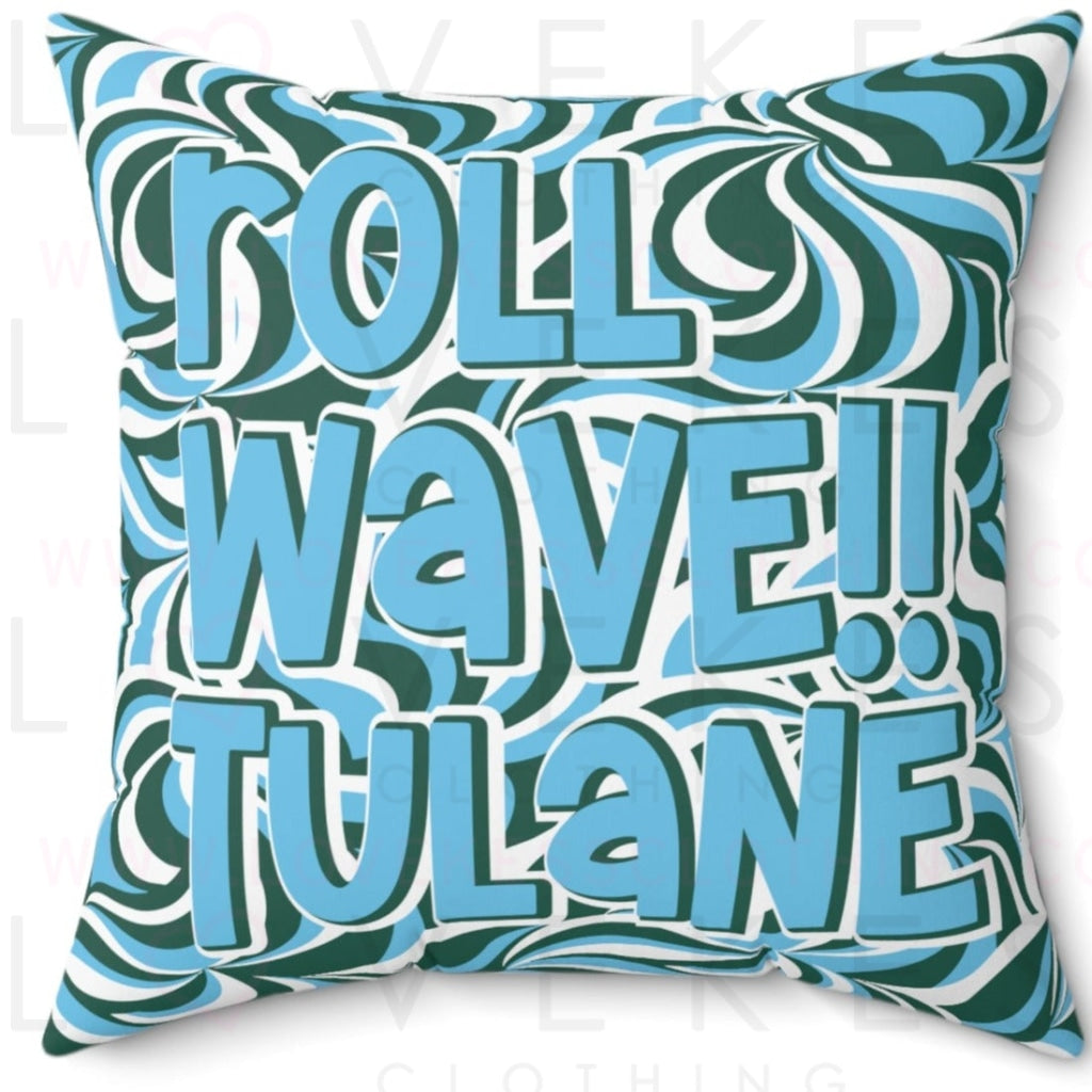 Roll Wave!! Tulane Bed Party Pillow Cover